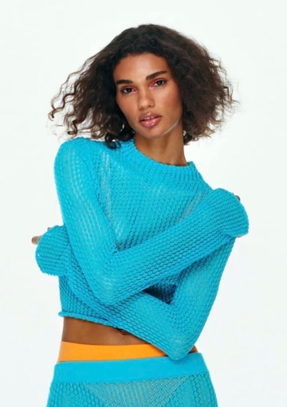 NWT Zara Pointelle Knit Sweater Sz. S